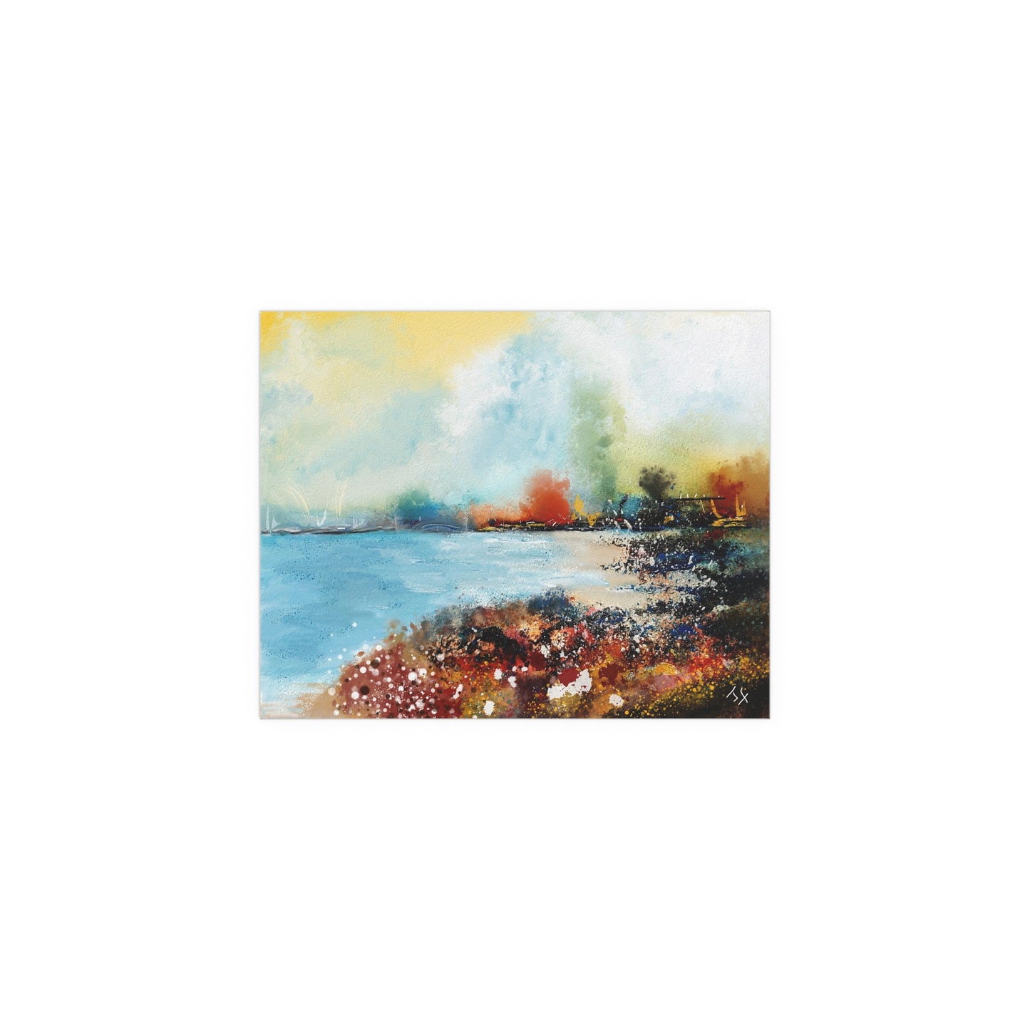 Colourful seascape