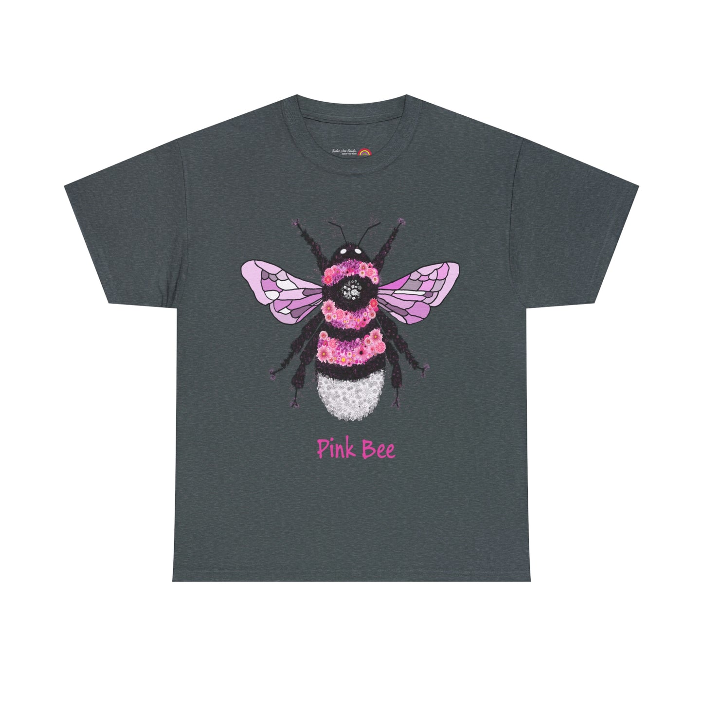 Floral Pink Bee - Tshirt