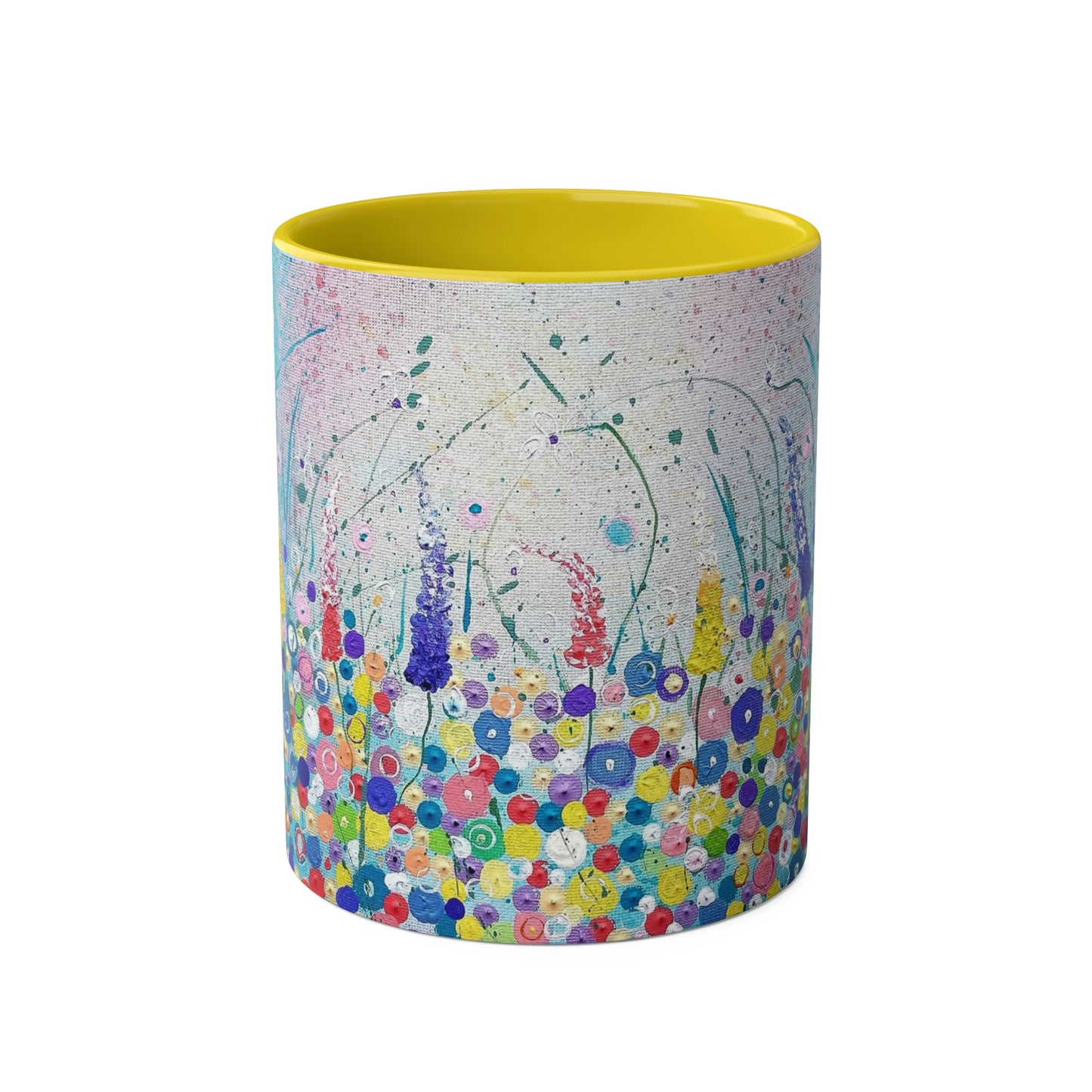Abstract Flowers - Two Tone Mug