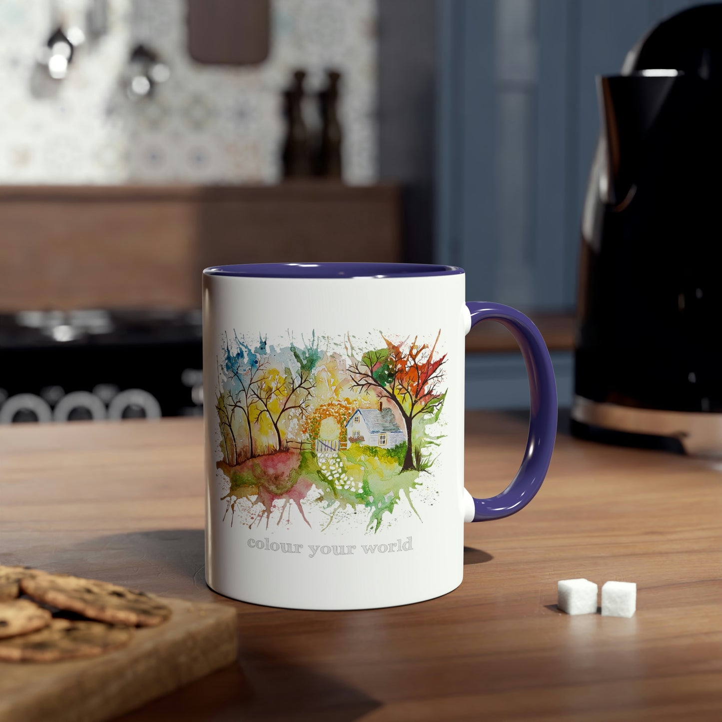 Rainbow Cottage - Two Tone Mug