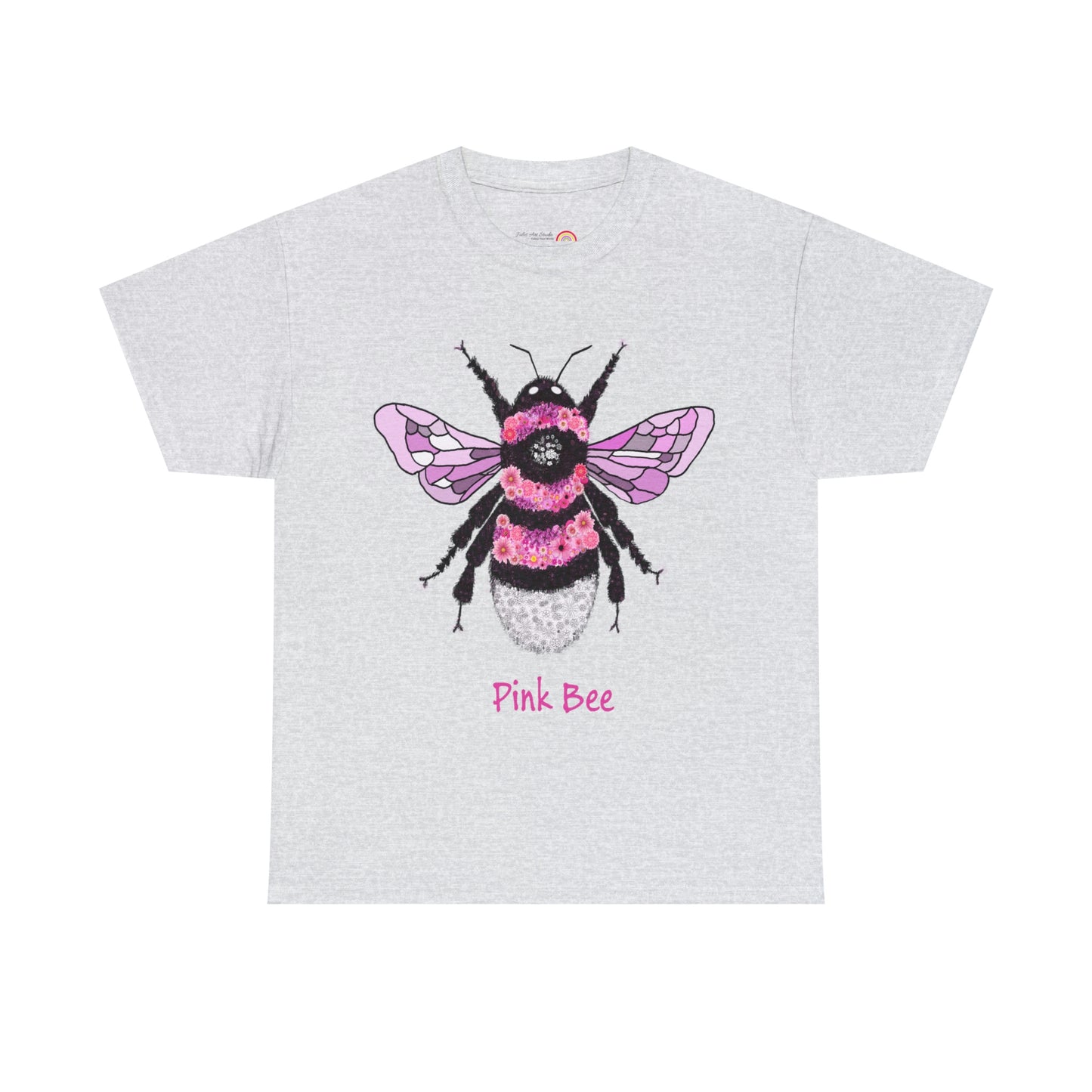 Floral Pink Bee - Tshirt