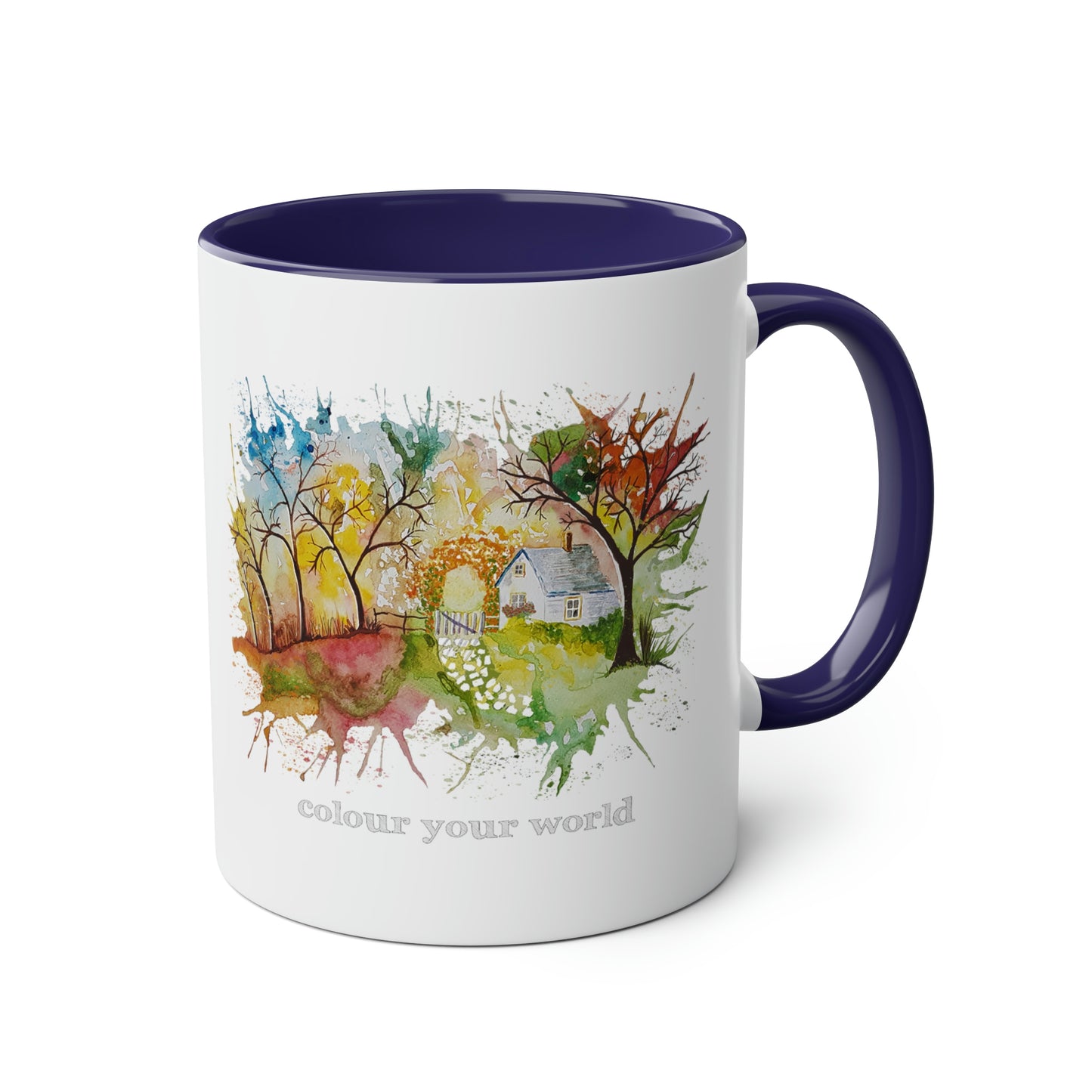 Rainbow Cottage - Two Tone Mug