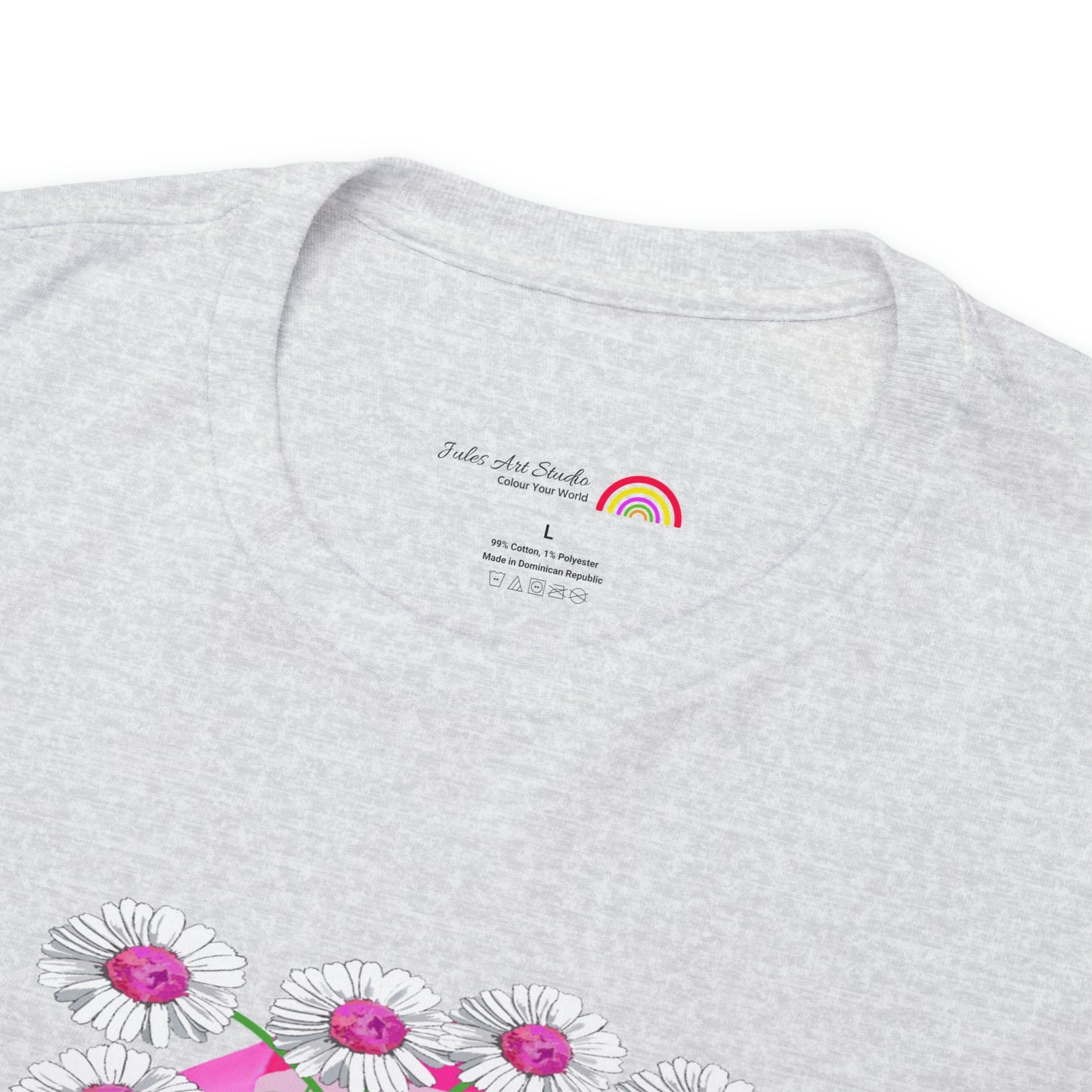 Pink Bee Positivity / T-shirt is in aid of cancer awareness, 20% of all profits will go to cancer research.