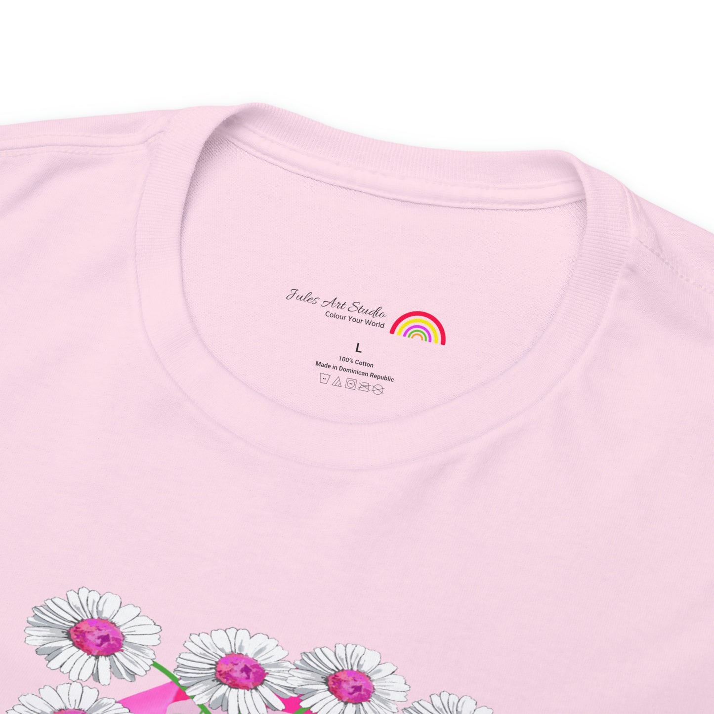 Pink Bee Positivity / T-shirt is in aid of cancer awareness, 20% of all profits will go to cancer research.