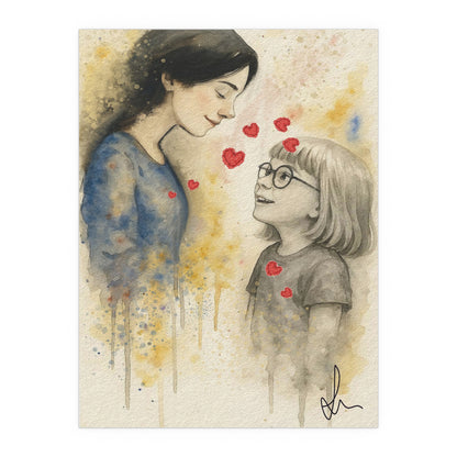 Some people save you without ever knowing it.
When I was small and silent, she saw me — really saw me — and reached out with a love I didn’t know how to ask for. Her kindness became my safety, her warmth my first glimpse of colour in a grey world.

This painting is my way of saying what words never could: thank you for helping me find my voice.