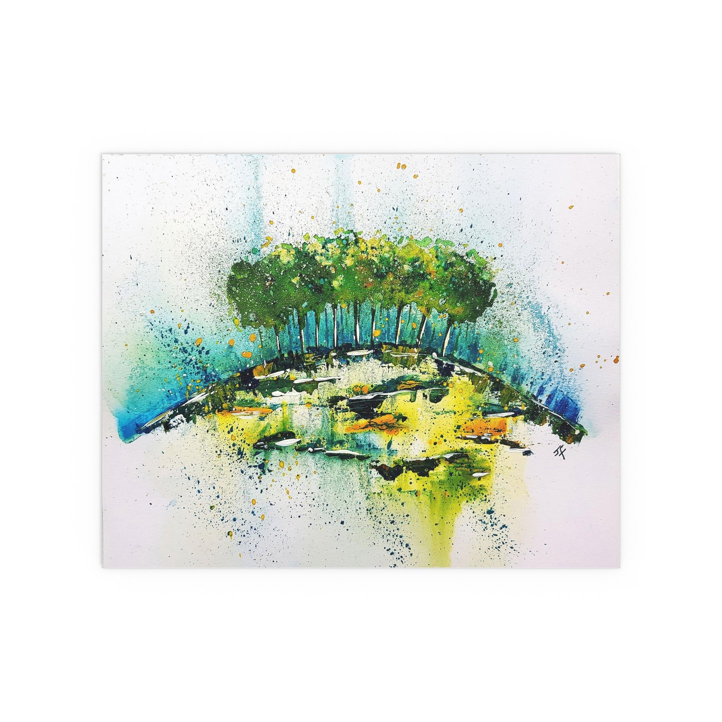 Watercolour wall art