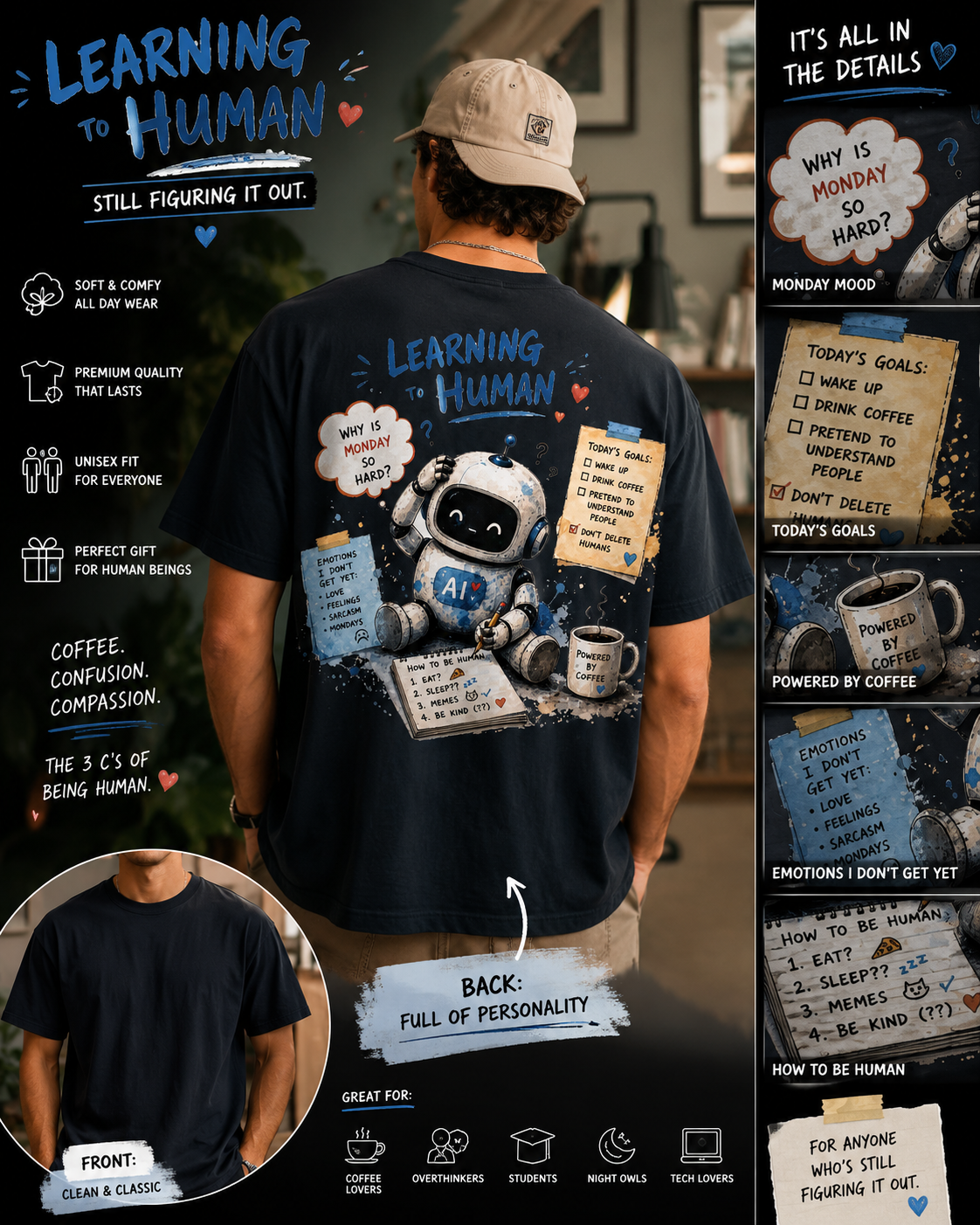 Humanity 2.0: Learning to human