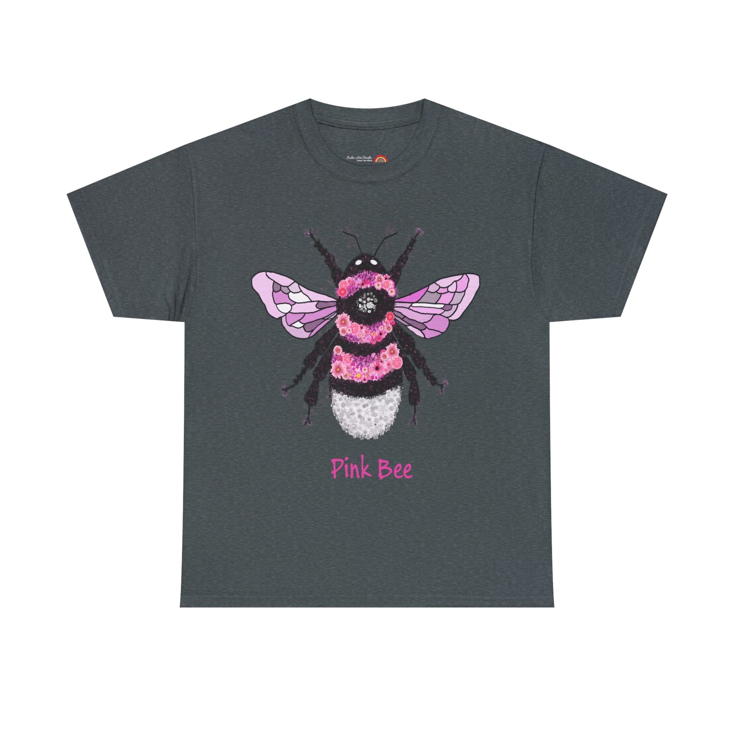 Floral Pink Bee - Tshirt