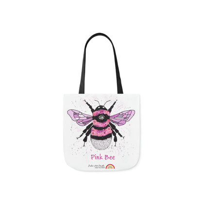 Floral Pink Bee - Tote Bag