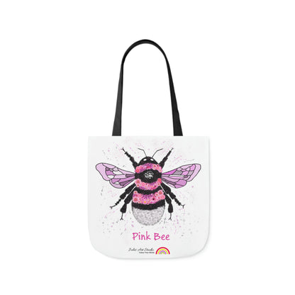 Floral Pink Bee - Tote Bag