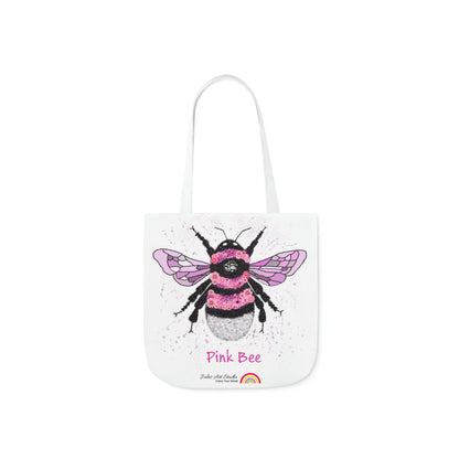 Floral Pink Bee - Tote Bag