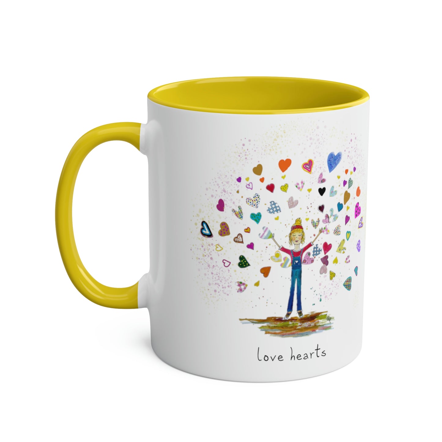 Love Hearts - Two Tone Mug