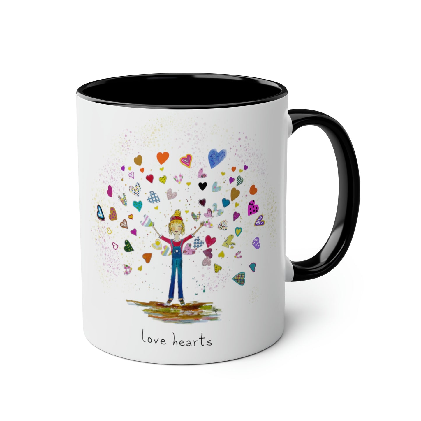 Love Hearts - Two Tone Mug