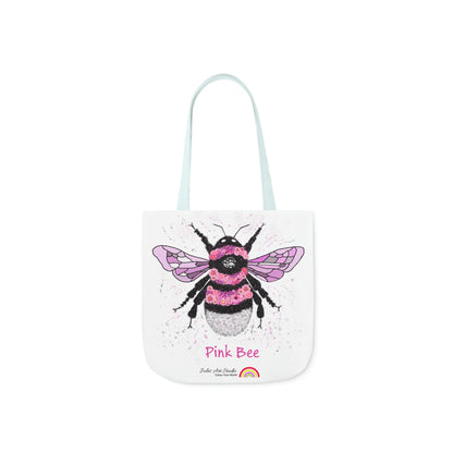 Floral Pink Bee - Tote Bag