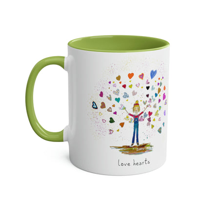 Love Hearts - Two Tone Mug