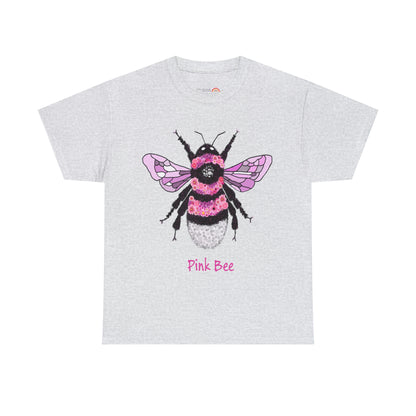 Floral Pink Bee - Tshirt