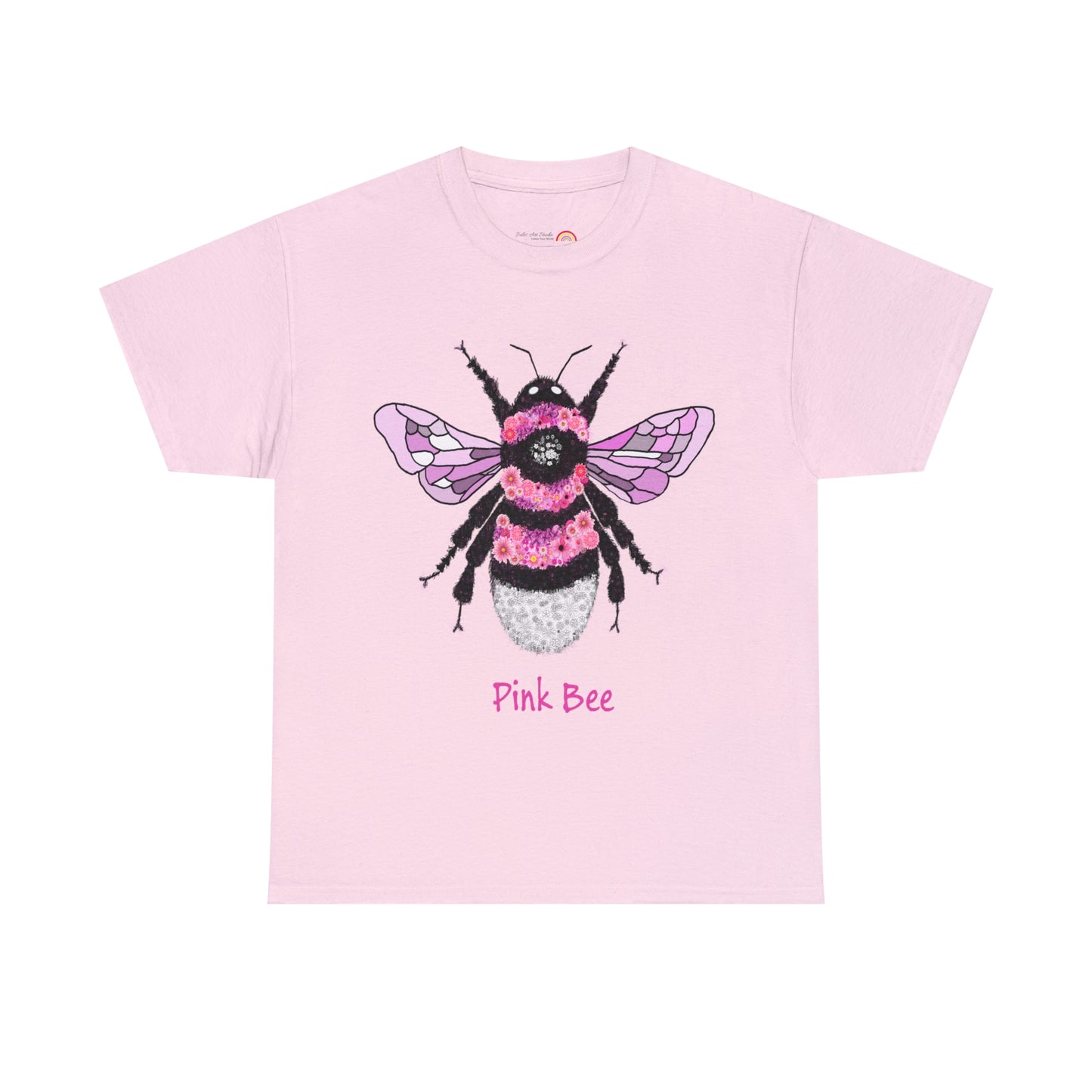 Floral Pink Bee - Tshirt