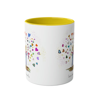 Love Hearts - Two Tone Mug