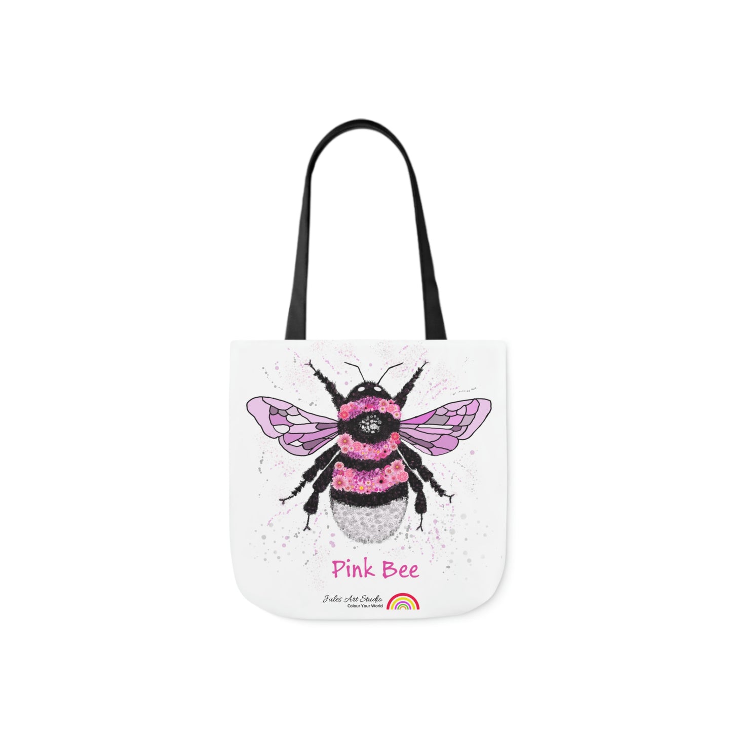 Floral Pink Bee - Tote Bag