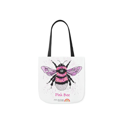 Floral Pink Bee - Tote Bag