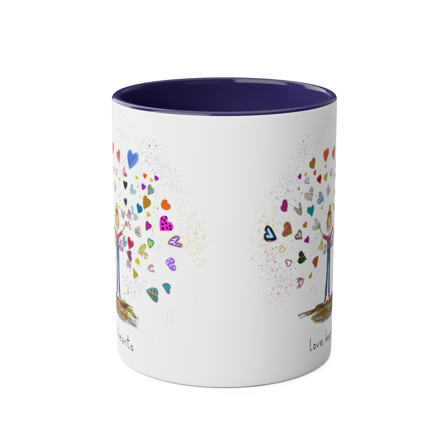 Love Hearts - Two Tone Mug