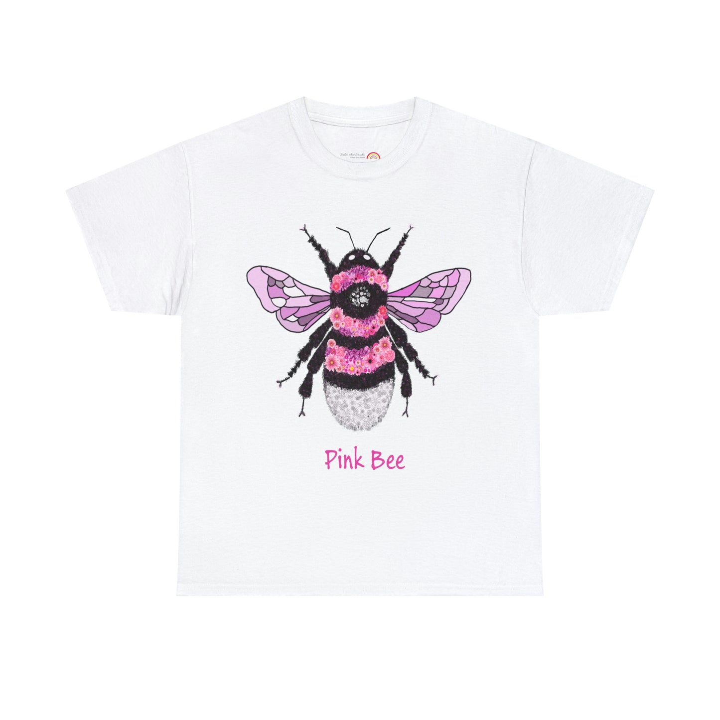 Floral Pink Bee - Tshirt