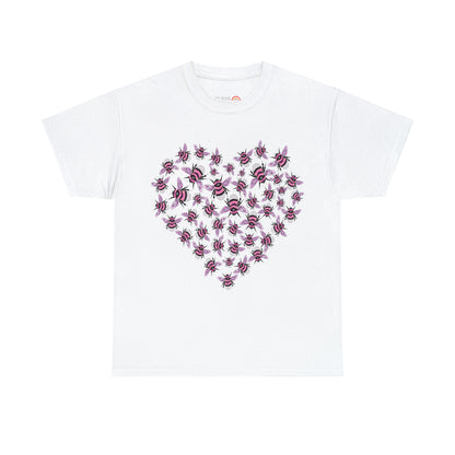 Pink bee heart Tshirt