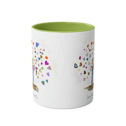 Love Hearts - Two Tone Mug